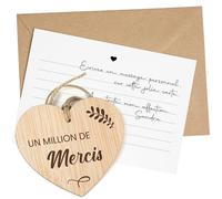 CONTRAXT Cadeaux de Remerciement pour Personnes Spéciales. Carte de Remerciement en Bois Cadeaux Originaux Anniversaire pour Ami Cartes Thank You