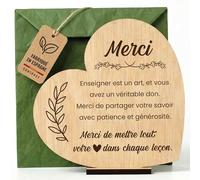 CONTRAXT Carte cadeau original de remerciement pour professeurs. Idée cadeau carte merci prof Cadeau professeur des écoles musique maths sport anglais femme homme fin année scolaire (Prof)