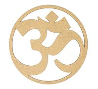 CONTRAXT Cuadro Om Madera Mandala decoración de pared. Cuadros de mandalas decorativos de madera tallada calada pared Regalos espirituales Esoterismo meditacion yoga accesorios (Om, MDF)