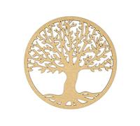 CONTRAXT Cuadros arbol de la vida decoracion pared. Cuadros de mandalas decorativos de madera tallada calada para la pared Regalos Esoterismo amuletos meditacion yoga (Arbol de la vida, MDF)