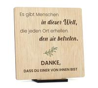 CONTRAXT Dankeschön-Geschenke für besondere Menschen. Originelle Dankeskarten aus Holz für Geburtstage von Freunden, Kollegen, Männern und Frauen (Danke)