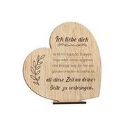 CONTRAXT Karte Ich Liebe Dich Grußkarten liebe. holzkarten hochzeit liebeskarten für frau mann geburtstagskarte liebe freundin geschenkkarte postkarte liebe holz karte (Liebe)