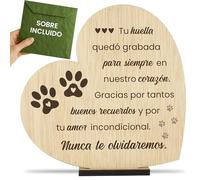 CONTRAXT Regalos de Condolencias por Pérdida de una Mascota. Regalos en memoria de Perro o Gato En recuerdo Letrero Tarjeta Memorial Simpatía Duelo Condolencia