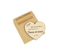 CONTRAXT Regalos para Damas de honor. Ideas originales Quieres ser mi Dama de Honor Detalle idea regalos originales Peticion Damas de honor regalo boda novios (Dama)