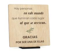 CONTRAXT Regalos para dar las gracias a personas especiales. Regalos originales Tarjeta de Agradecimiento en Madera cumpleaños amiga amigo hombre mujer thank you cards (Gracias)