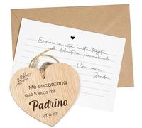 CONTRAXT Set Quieres ser mi Padrino. Idea Original para Bautizo o Boda y Anunciar Embarazo, Regalo Original para el Padrino