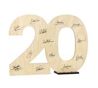 CONTRAXT Tarjeta 20 cumpleaños aniversario. Tarjeta de felicitacion Regalo original de feliz cumpleaños cumple 20 años aniversario chicas chicos amigas amigos bodas de porcelana