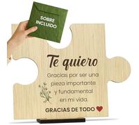 CONTRAXT Tarjetas Felicitación San Valentín madera. Regalos aniversario pareja cartas amor para mi novio novia tortolitos postal san valentin tarjeta hombre mujer (Parejas)