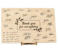CONTRAXT Thank You Card. Original Gift Signature Book Thank You Card for Teachers Friends Coworkers Birthday Men or Women (Thank You)