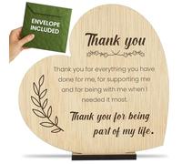 CONTRAXT Thank you Greeting Cards. Thank you gift card special gifts best friend birthday card female male women men friend friendship cards colleagues thank you plaque (Thank you)