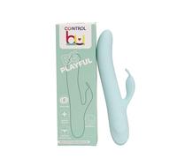 Control Be Playful Rabbit Juguetes Sexuales Vibrador de Conejito con Balanceo, Consolador y Estimulador del Clítoris, 5 Modalidades, USB Recargable