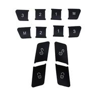 Control Central automóviles Pegatinas botón,Aire Acondicionado Botón Pegatinas Etiquetas Engomadas para Benz GLE.,A-Black