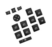 Control Central automóviles Pegatinas botón,Aire Acondicionado Botón Pegatinas Etiquetas Engomadas para Benz classe ML 2012 2013 2014.,A-Black