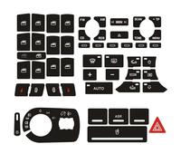 Control Central automóviles Pegatinas botón,Aire Acondicionado Botón Pegatinas Etiquetas Engomadas para Audi A3 8P.