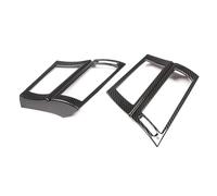 Control Central De Aire Panel Decorar Para BMW Para X5 Para X6 E70 E71 2008-2013 Embellecedor Marco Ventilación Aire Acondicionado Delantero Coche Fibra Carbono ABS 2 Piezas Decoración Del Control Cen