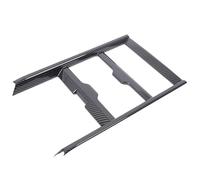 Control Central Interior Panel Control Central Fibra Carbono ABS para Land para Rover para Defender 90 110 130 2025+ Marco Decorativo para Taza Agua Moldura Panel la Consola Central(ABS Carbon Fiber)