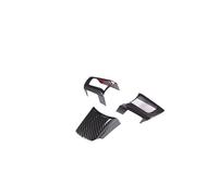 Control Central Interior para Mazda para MX-5 NC 2009-2014 ABS Fibra Carbono Botón del Volante Coche Adhesivo Decorativo Marco Interior del Coche Moldura Panel la Consola Central(Carbon Fiber)