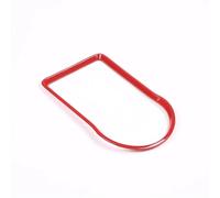 Control Central Interior para Toyota para Tacoma 2016-2021 Palanca Cambios Carbono para Coche Portavasos Trasero Marco Decorativo Adhesivo Accesorios para Coche Moldura Panel la Consola Central(Red)