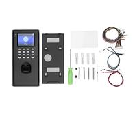 Control de Acceso por Huella y Contraseña, de Asistencia DC 12V 1.5A, 1500 Usuarios - Alta Sensibilidad, Capacidad para 80000 Registros, Gestión Eficiente para Oficina y