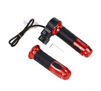 Control de aceleración del manillar del acelerador para bicicletas eléctricas, de plástico ABS con protección impermeable para uso en exteriores (rojo)