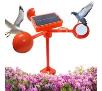 Control de animales con energía solar de rotación de 360 grados, control solar de aves para exteriores, trampa impermeable, dispositivo de para jardín, camping, techo, patio, granja, césped