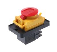 Control de botón de 4 pines KJD12 12 A 250 V, control de botón común de 4 pines, fácil de operar para carpintería