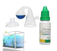 Control De : Control De Acuario | Dispositivo De Contrlo Goce Portátil Con Solución Indicador De 15 Ml | Monitor De Aqquarium, Probador De Difusión