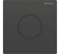 Mando para urinario Geberit con desagÌe electrónico, conexión a la red eléctrica, placa de recubrimiento tipo 10, Color: negro / negro mate - 116.025.DW.1