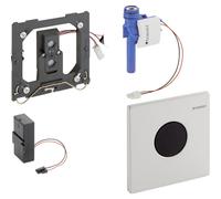 Mando para urinario Geberit con desagÌe electrónico, funcionamiento a pilas, placa de recubrimiento Mambo - 116.033.FW.1