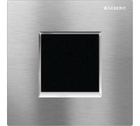 Mando para urinario Geberit con desagÃŒe electrÃ³nico, conexiÃ³n a la red, placa de recubrimiento tipo 30, Color: cromado cepillado - 116.027.KX.1