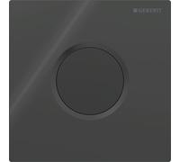 Control de descarga de urinario Geberit con accionamiento electrónico de descarga, funcionamiento por pilas, placa de cubierta tipo 01, 116031DW5, Color: negro azabache - CM