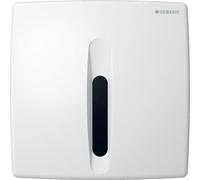 Mando para urinario Geberit con desagÃŒe electrÃ³nico, conexiÃ³n a la red, tapa de plÃ¡stico, Basic, Color: blanco-alpino - 115.817.11.5