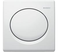 Mando para urinario Geberit con desagÃŒe neumÃ¡tico, placa de accionamiento de plÃ¡stico, Basic, Color: blanco-alpino - 115.820.11.5