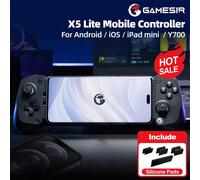 GameSir X5 Lite Type-C Mobile Gaming Controller for iPhone (USB-C), Android & HarmonyOS Phones,Lightweight Design, Hall Effect Sticks, Supports Radiator & Pass-Through Charging (Wasabi Cyan)