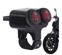 Control de luz de motocicleta para manillar, fácil de instalar, antivibración, control de reemplazo de de motocicleta, para desplazamientos nocturnos, ciudad, turismo, ciclismo urbano, adultos