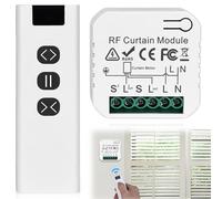 Control de persiana enrollable, interruptor de persiana inteligente, compatible con interruptores de radio de 230 V, para persianas, persianas, toldos, módulo de persiana inteligente, compuesto por