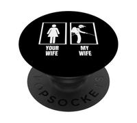 Control de plagas a tu esposa mi esposa esposo divertido exterminador PopSockets PopGrip Adhesivo