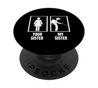 Control de plagas a tu hermana mi hermana Exterminador divertido PopSockets PopGrip Adhesivo