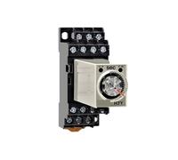 Control de retardo de encendido del relé de poca duración 1S/5S/10S/30S/60S/3M 14 pines AC220V 4NO + 4NC con base H3Y-4-C(H3Y-4-C AC220V 3M)