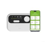 Control de riego de 8 zonas WiFi con válvula solenoide | Ajuste basado en el clima, 8 válvulas controlables el agua, notificación de aplicaciones, modo manual