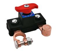 Control de separación de batería | 12 V 24 V interruptor de batería para coche | Gestión de energía abrazadera de seguridad para viajes, desplazamientos, estacionamiento