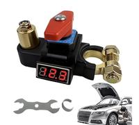 Control de separación de batería de coche - 12 V - 24 V, interruptor giratorio de cobre puro | Separación rápida de la batería | Para camiones, barcos, motocicletas, vehículos, remolques
