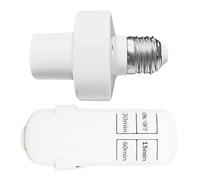 Control de sonido para iluminación y control de luz, enchufe de pared con temporizador, mando a distancia con alcance de 14 m, enchufe y botón de encendido/apagado, para uso en interiores en el
