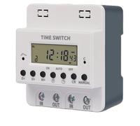 Control de tiempo programable semanal Digital, controlador de tiempo, interruptor de temporizador electrónico, relé de carril Din, se puede configurar durante 168 horas, 220V(80A)