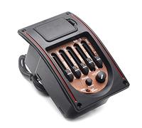 Control de tono de plástico de 5 bandas, ecualizador, afinador piezoeléctrico, guitarra acústica, preamplificador, accesorios para piezas de guitarra