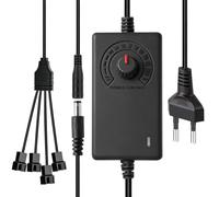 Control de ventilador Pwm de 4 pines y fuente de alimentación de 12 V | Regulación 3-12V con Mando Giratorio, 100 - 240V AC, Módulo de Control de Velocidad de Ventilador, para Cajas, Refrigeración