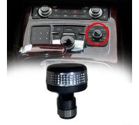 Control de volumen Botón giratorio para consola central Compatible con A8 2011-2017 S8 2013-2016 Pieza de repuesto de plástico Reemplazo directo para regulador defectuoso Interior Accesorios