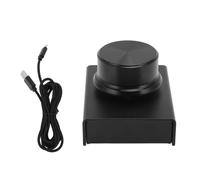 Control de volumen USB con función de silencio de un solo botón para un control de audio impecable, ajuste de doble velocidad, perilla de volumen