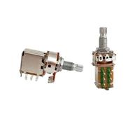 Control de volúmenes de tono para guitarra, bajo, volumen de tono, piezas A500K/B500K, eje largo dividido, potenciómetros, potes, perilla de guitarra