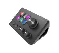 MARSGAMING MSD-Two, Control Deck Compacto, 6 Teclas LCD Personalizables + 3 Botones, 3 Ruedas Multifuncionales, Control Deck Slim Ergonómico, Software de Control y Plug-ins, Windows y MacOS, Negro